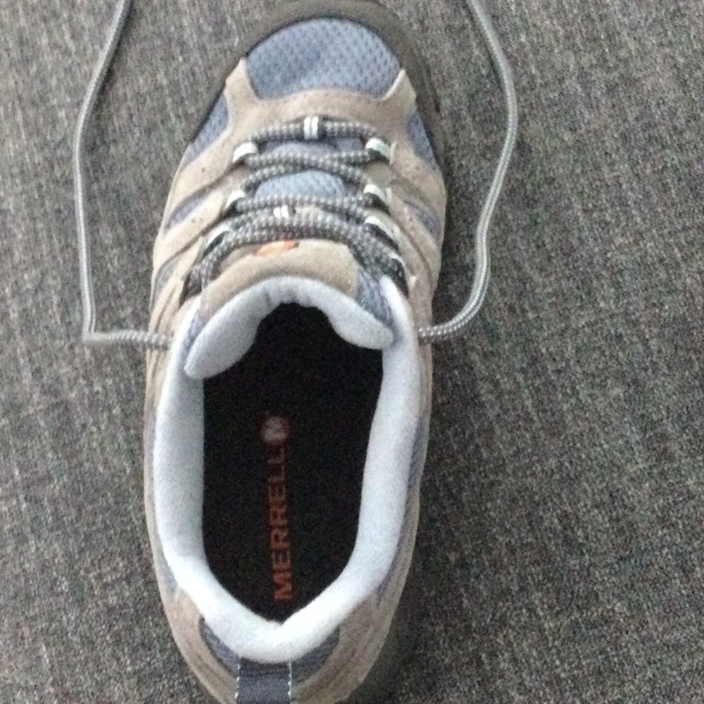 Women's Gray and Blue Hiking Shoes from Merrell’s - Picture 5 of 6